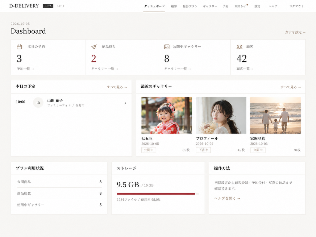 D-delivery開発記録